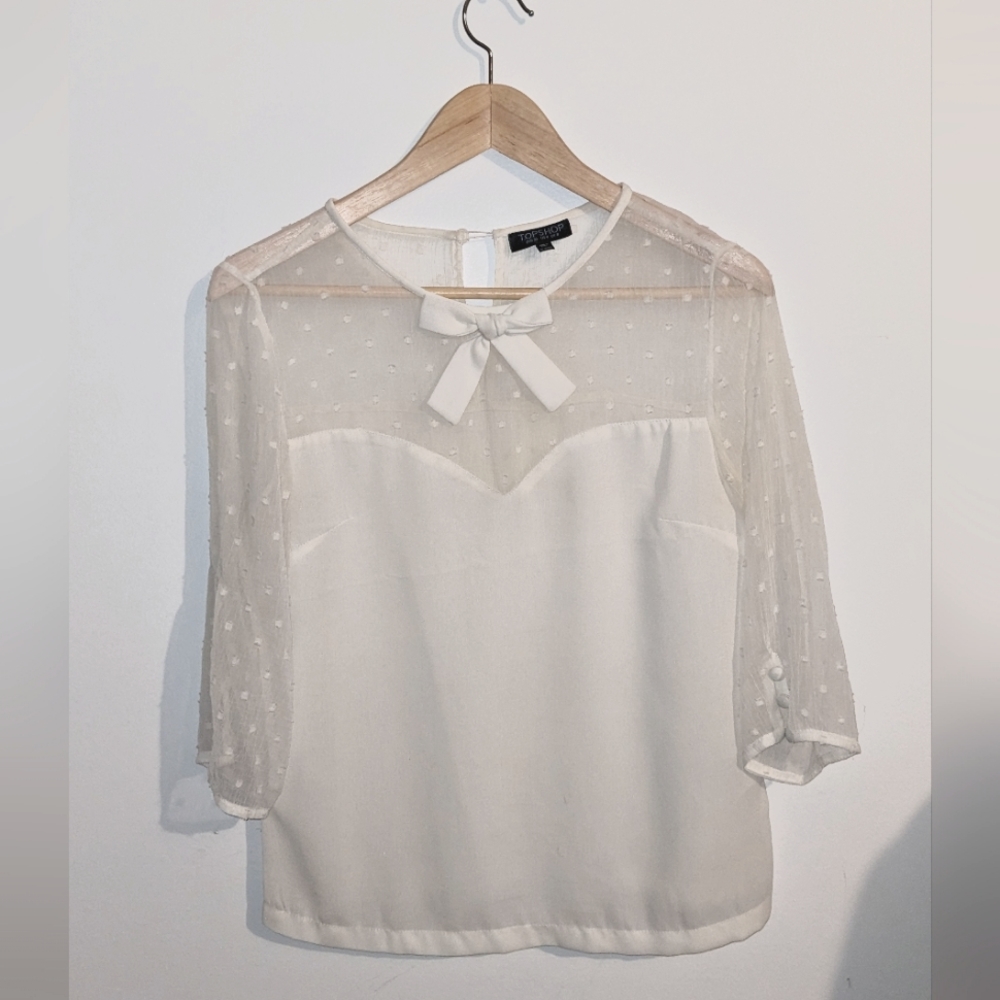 Topshop sheer blouse